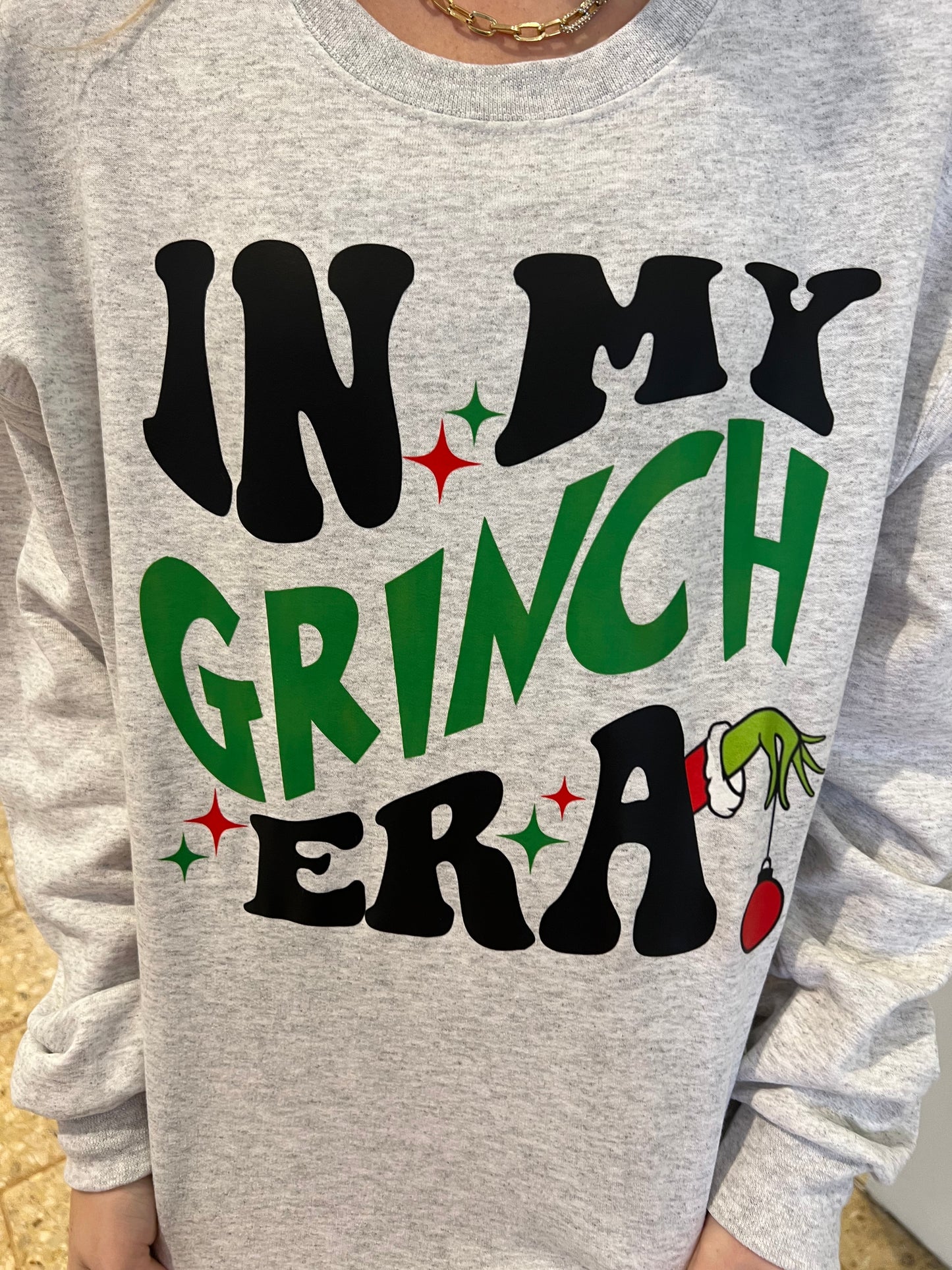 In My Grinch Era Christmas Crewneck Sweatshirt