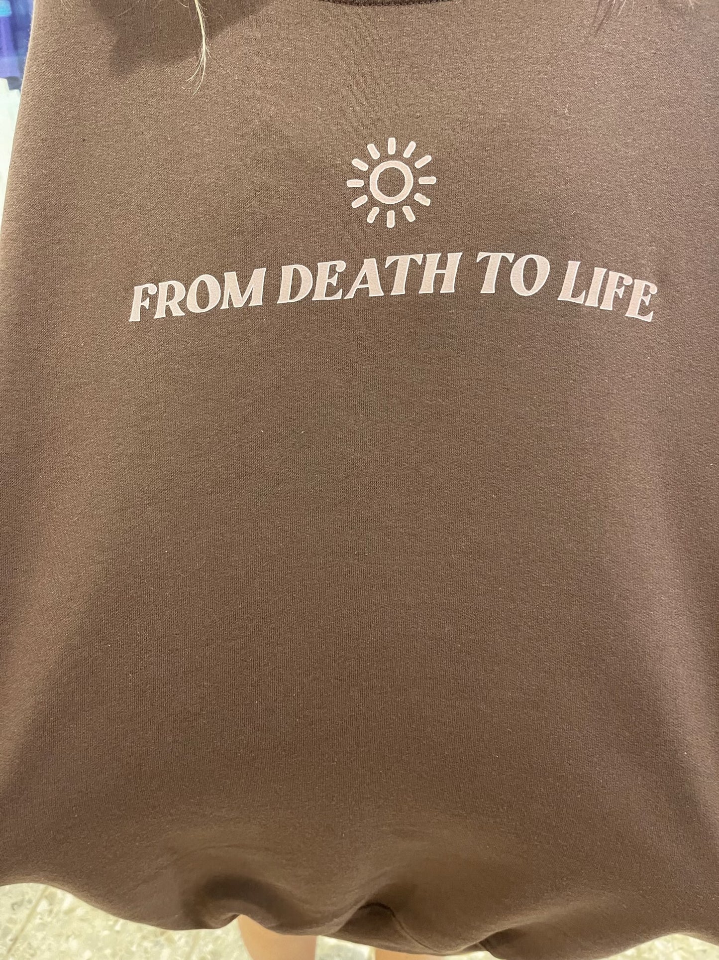 Death Could Not Hold Him Graphic Crewneck Sweatshirt