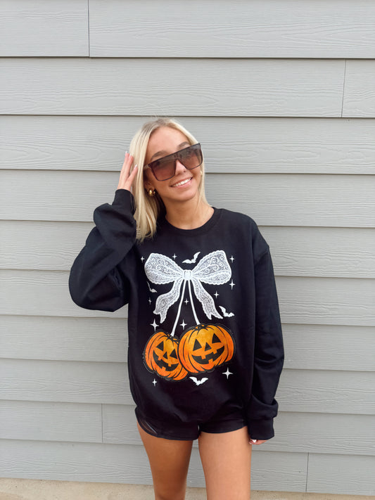 Pumpkin Bow Crewneck
