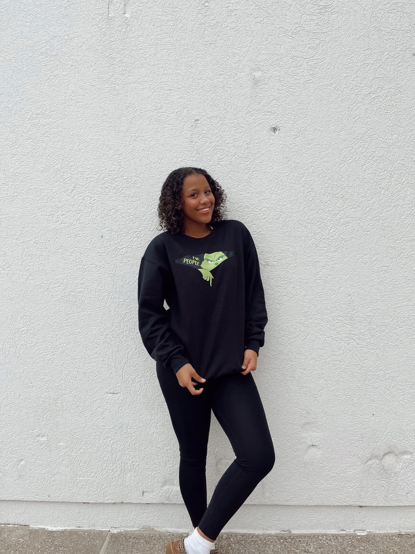 Ew People Grinch Christmas Crewneck Sweatshirt