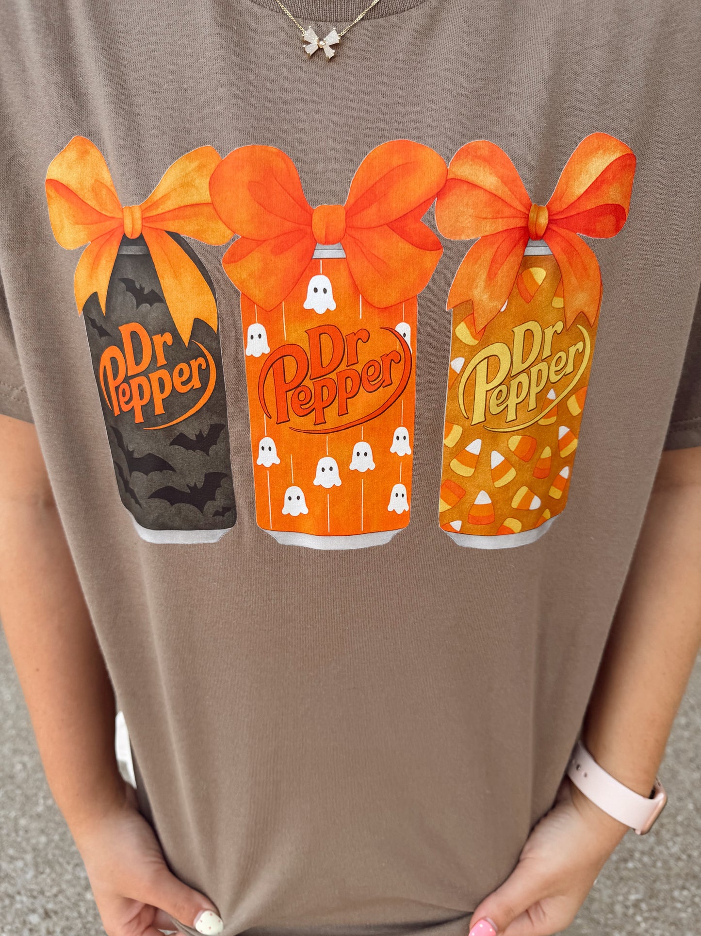 Halloween Bow Dr.Pepper Tee