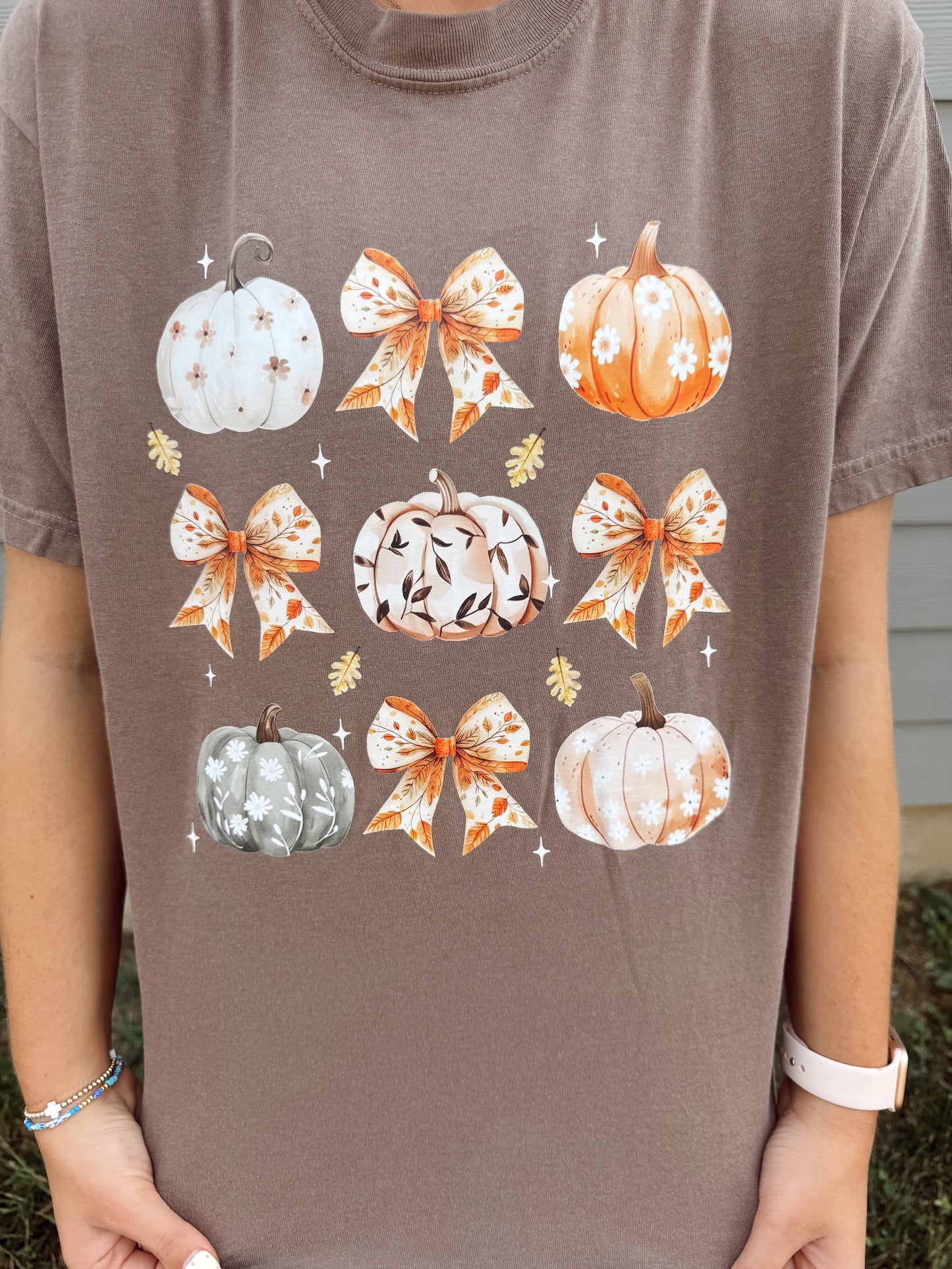 Pumpkin Bow Graphic Tee