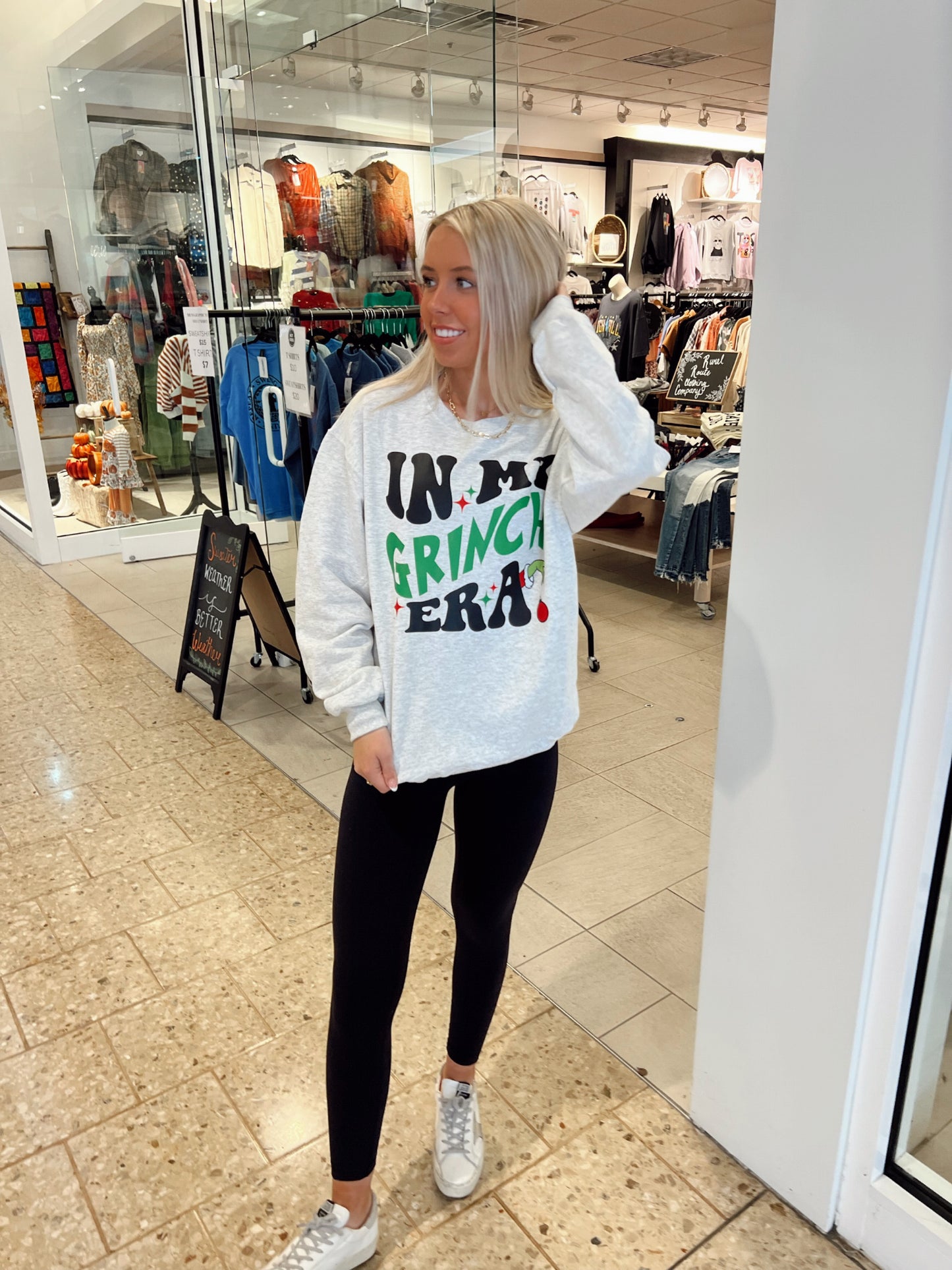 In My Grinch Era Christmas Crewneck Sweatshirt