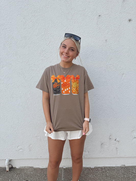 Halloween Bow Dr.Pepper Tee