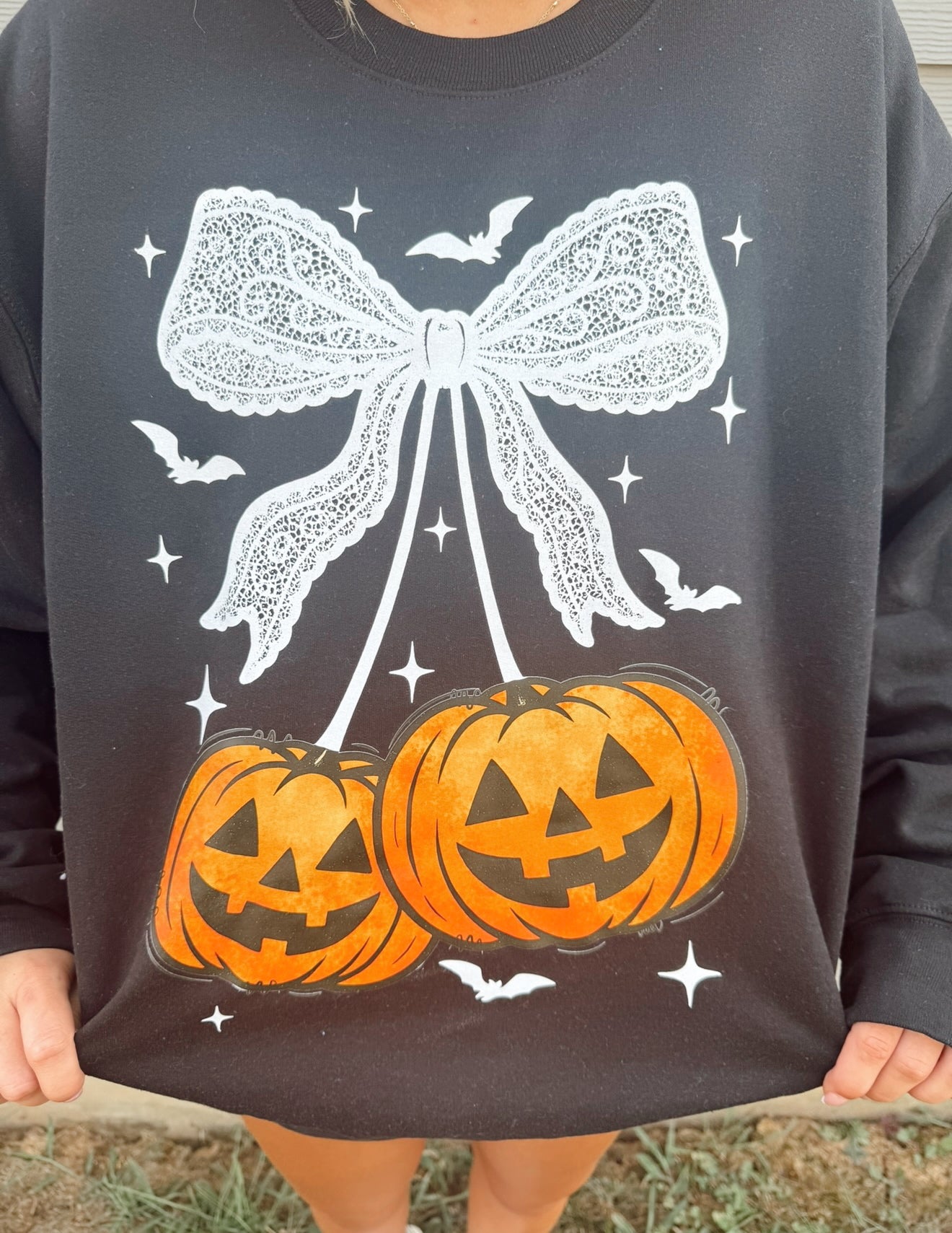 Pumpkin Bow Crewneck