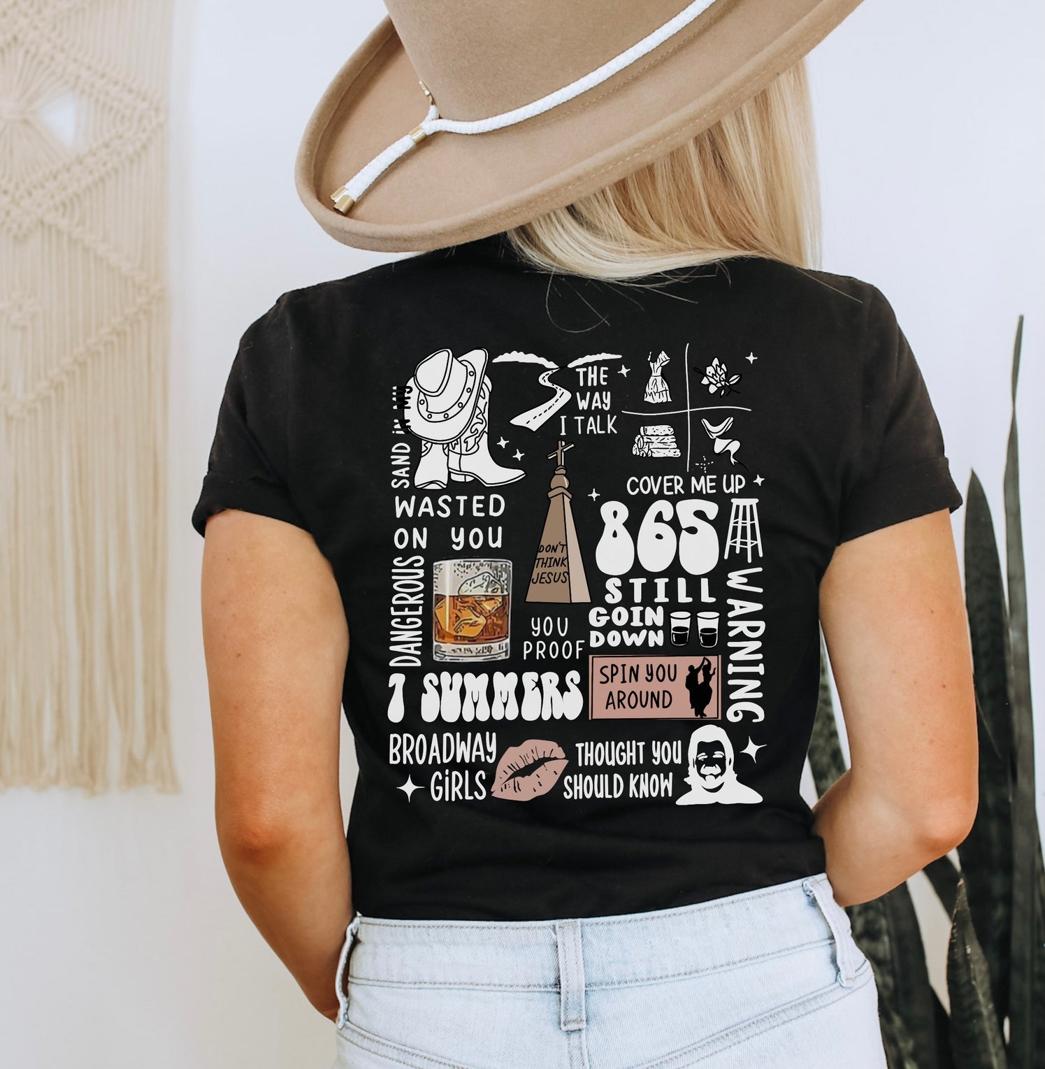 Wasted On You Morgan Wallen - M  Cute shirt designs, Bleach t