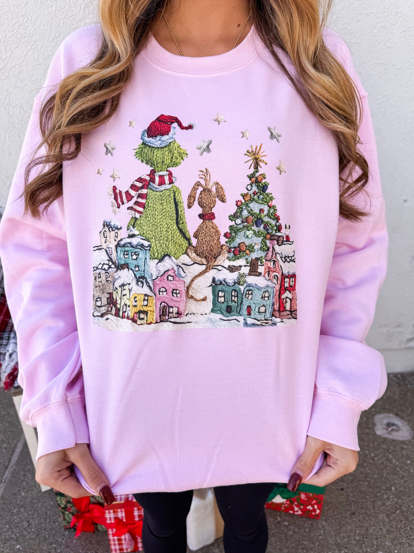 Grinch and Max Christmas Crewneck