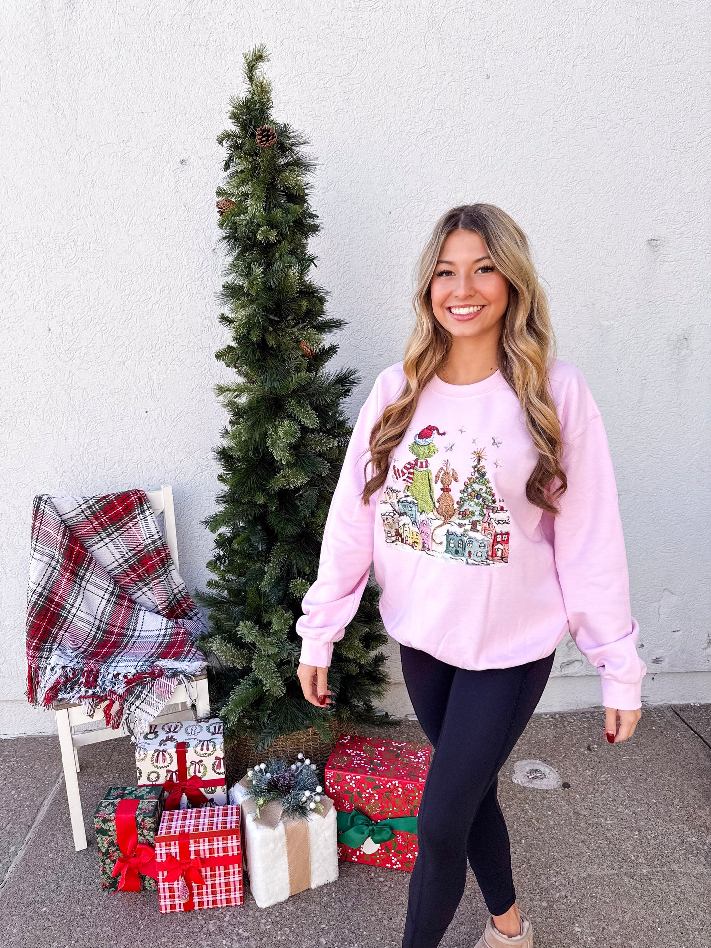 Grinch and Max Christmas Crewneck