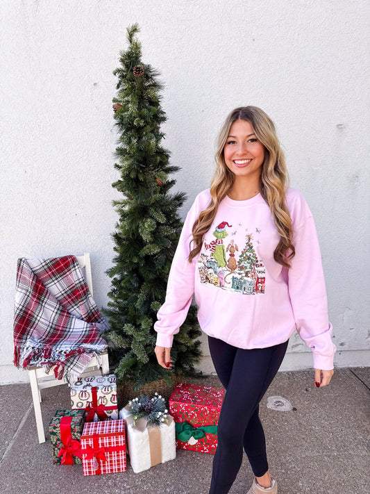 Grinch and Max Christmas Crewneck