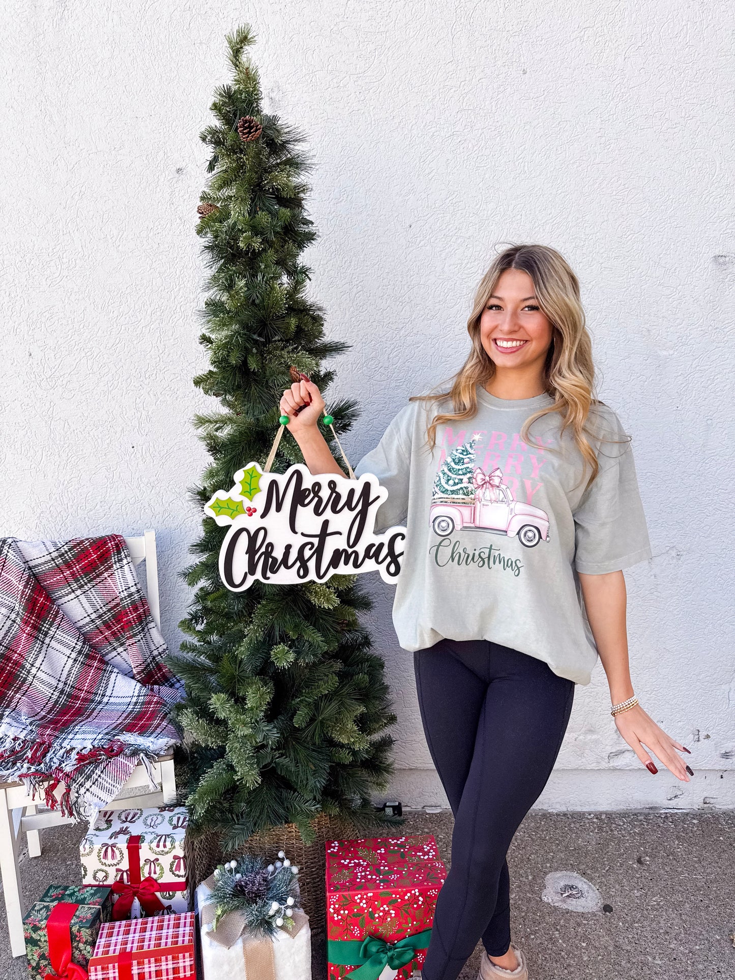 Merry Christmas Truck Tee