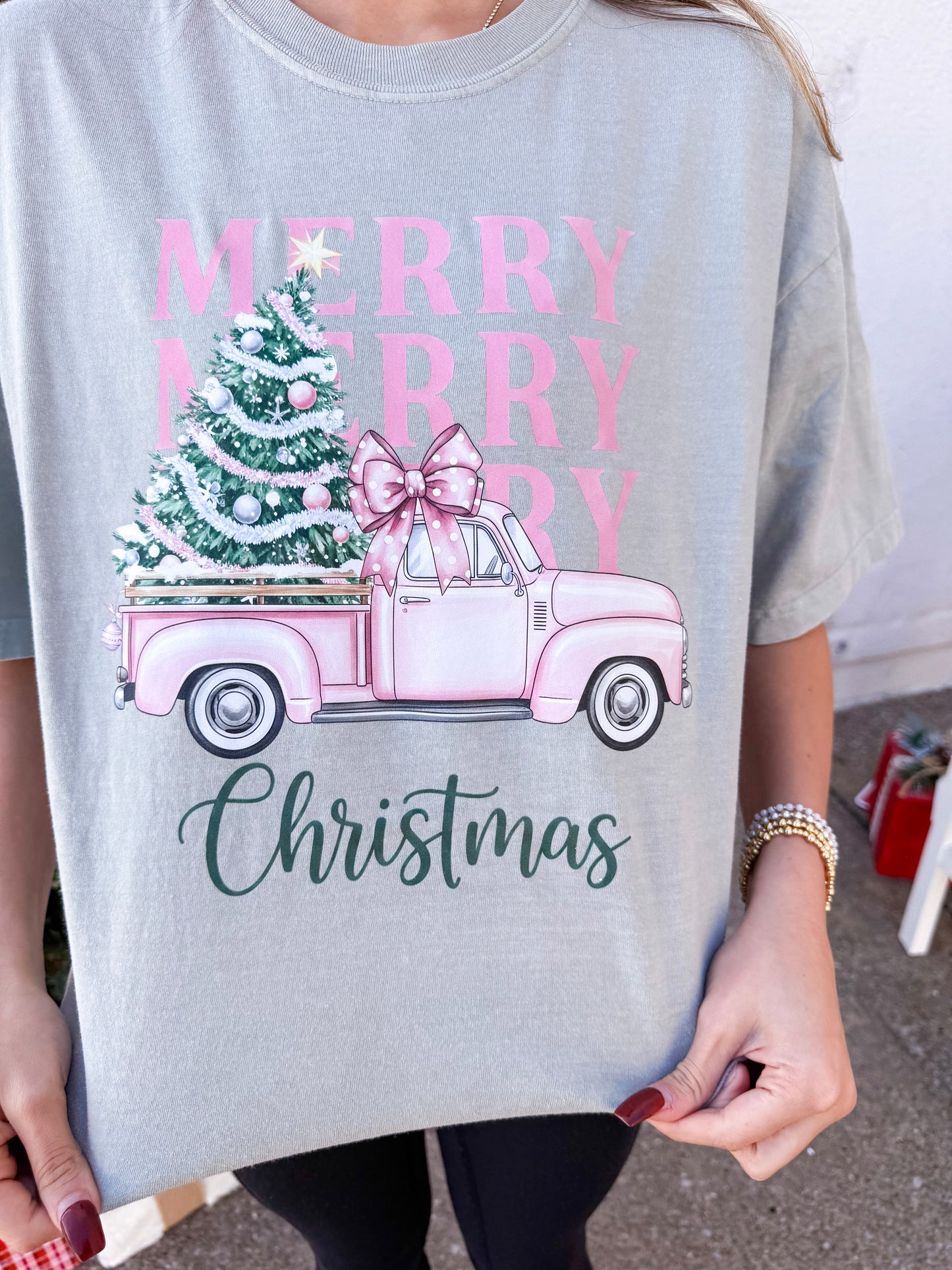 Merry Christmas Truck Tee