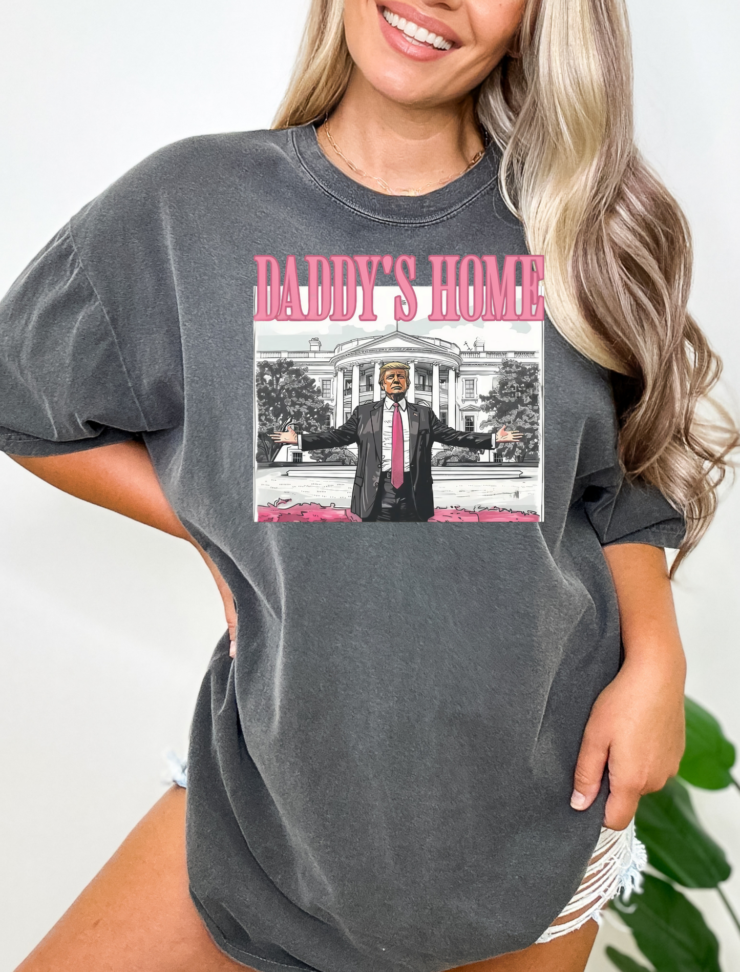 Daddys Home Comfort Colors Graphic Tee