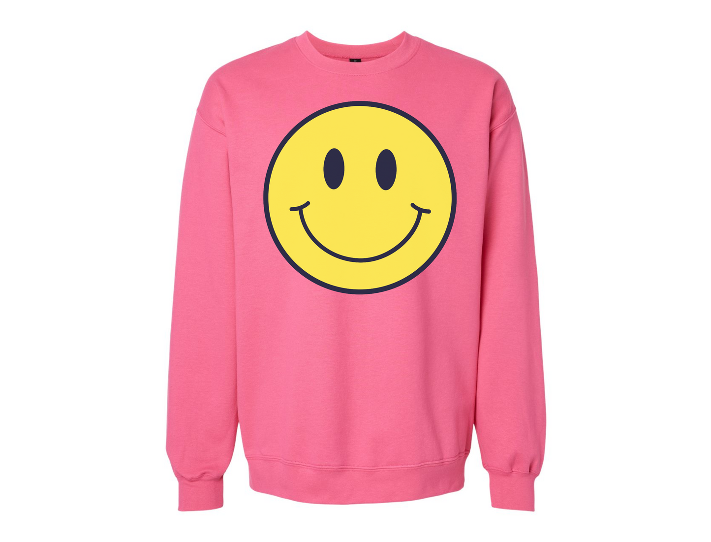 Viral Smiley Face Crewneck Sweatshirt