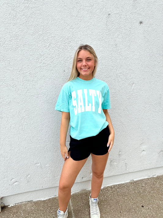 Salty Comfort Colors Mint Graphic Tee