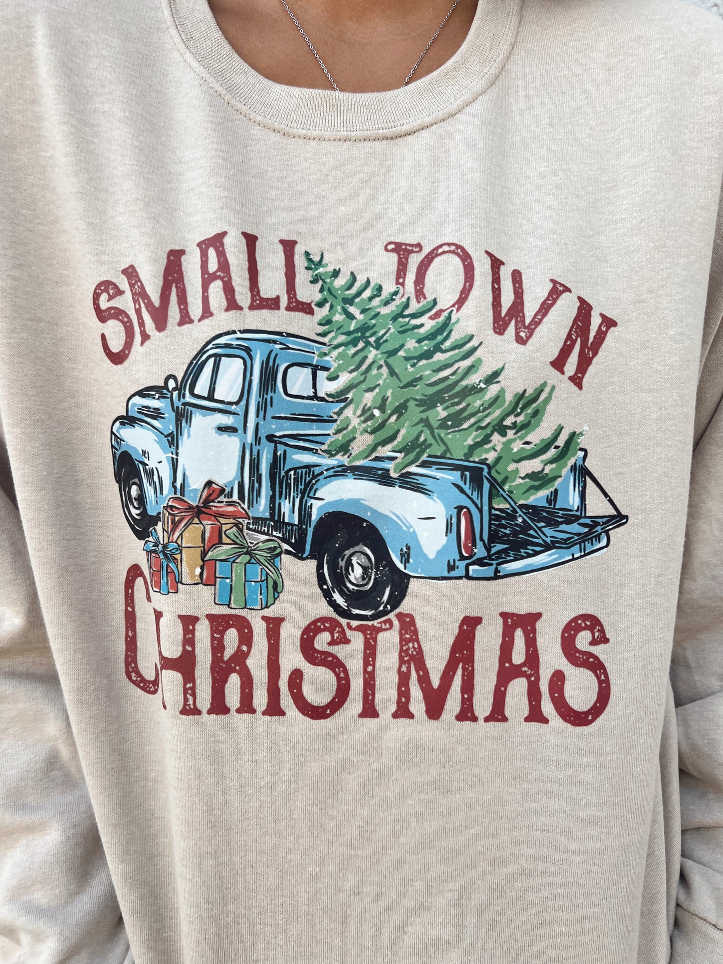 Small Town Christmas Crewneck Sweatshirt